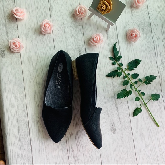 Dr. Scholls Be Free Matte Black Textured Flats - Picture 2 of 8